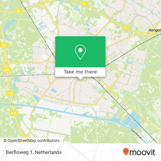 Berfloweg 1, Berfloweg 1, 7553 JM Hengelo, Nederland Karte