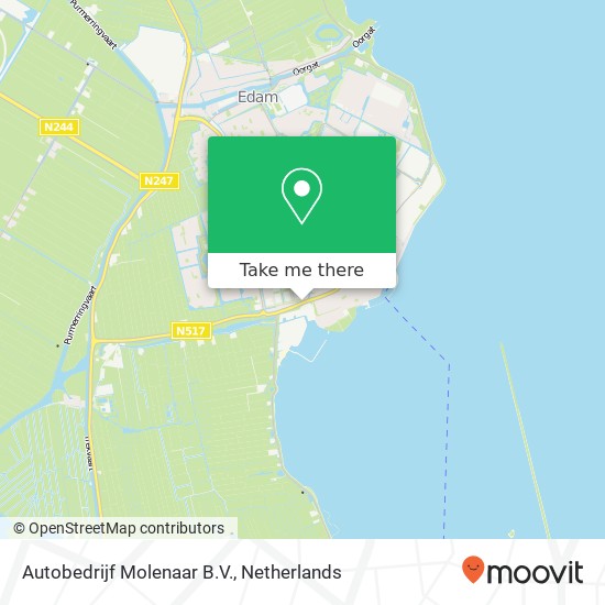 Autobedrijf Molenaar B.V., Julianaweg 1 map
