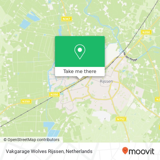 Vakgarage Wolves Rijssen, Reggesingel 95 map