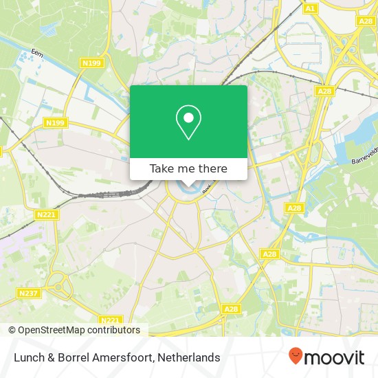 Lunch & Borrel Amersfoort, Mooierstraat map