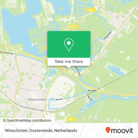 Winschoten, Oostereinde Karte