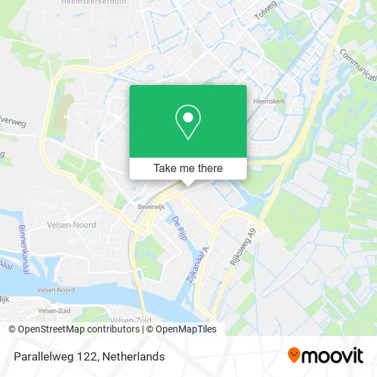Parallelweg 122 map