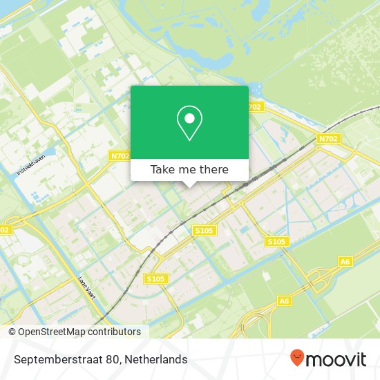 Septemberstraat 80, 1335 EH Almere-Buiten Karte