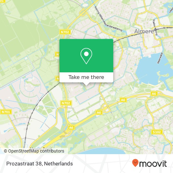 Prozastraat 38, 1321 HB Almere-Stad map