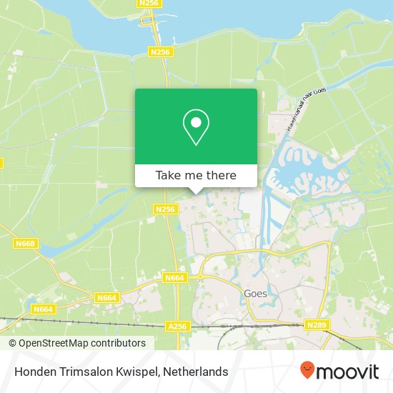 Honden Trimsalon Kwispel, De Gasperistraat 22 map