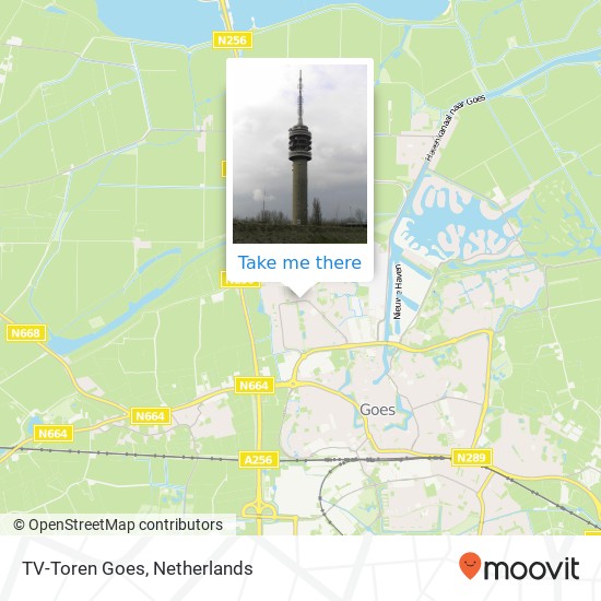 TV-Toren Goes Karte