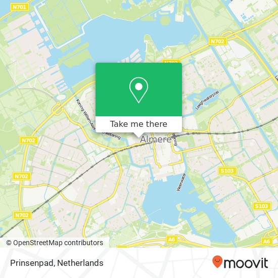 Prinsenpad, Prinsenpad, Almere, Nederland map