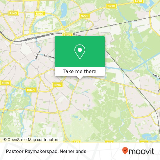 Pastoor Raymakerspad, 5645 EZ Eindhoven Karte