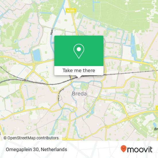 Omegaplein 30, 4811 BJ Breda map