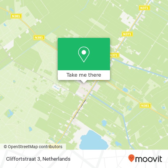 Cliffortstraat 3, 9423 PS Hoogersmilde map