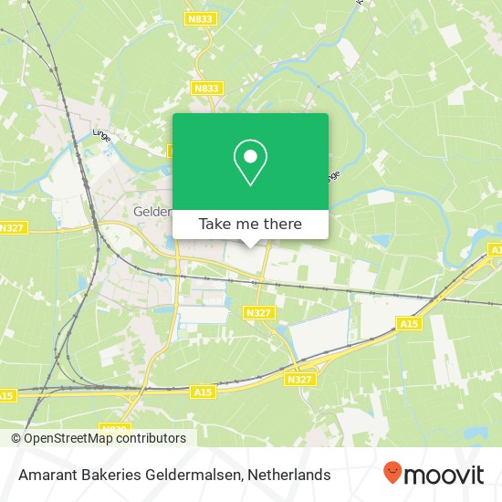 Amarant Bakeries Geldermalsen, Bosmanskamp 7 map