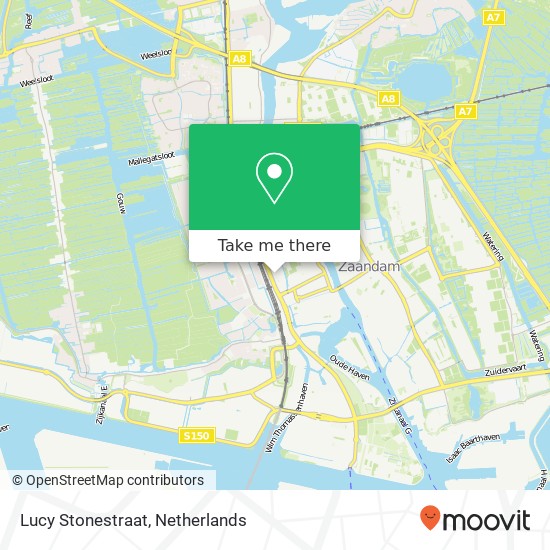 Lucy Stonestraat, 1506 Zaandam map