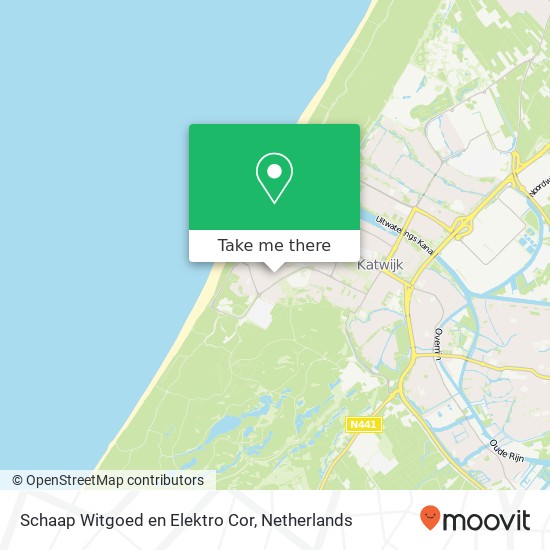Schaap Witgoed en Elektro Cor, Vlierstraat 25 map