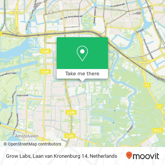 Grow Labs, Laan van Kronenburg 14 map