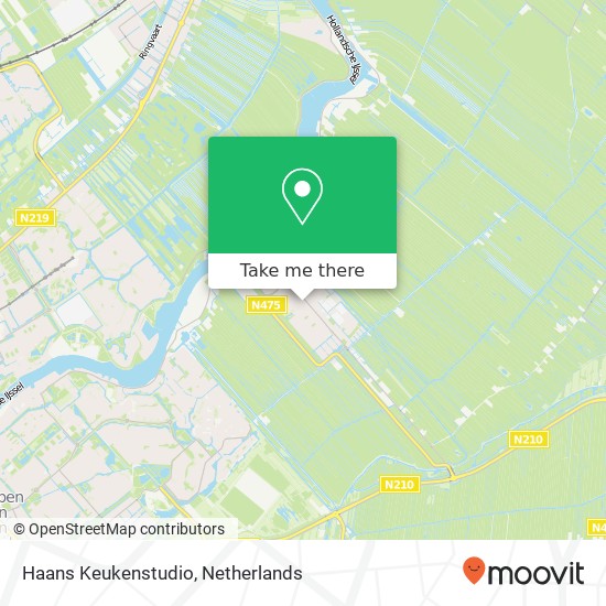 Haans Keukenstudio, Kerkweg 76 map