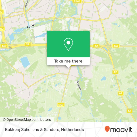 Bakkerij Schellens & Sanders, Den Hof 7 map