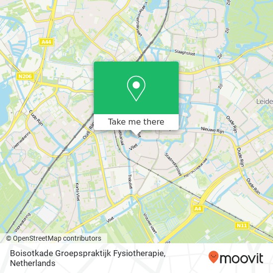 Boisotkade Groepspraktijk Fysiotherapie, Boisotkade 2 map