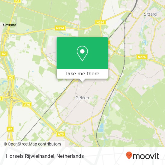 Horsels Rijwielhandel, Groenstraat 114 map