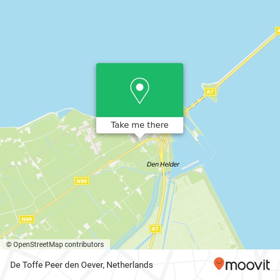 De Toffe Peer den Oever, Havenweg map