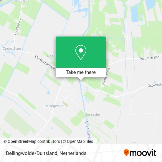 Bellingwolde/Duitsland map