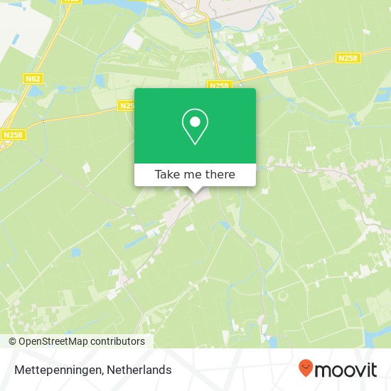 Mettepenningen, Hoofdweg Noord 56 map