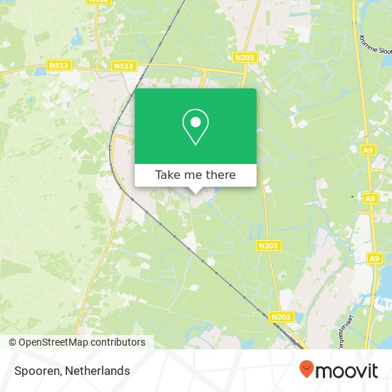 Spooren, Laan van Albert's Hoeve 173 map