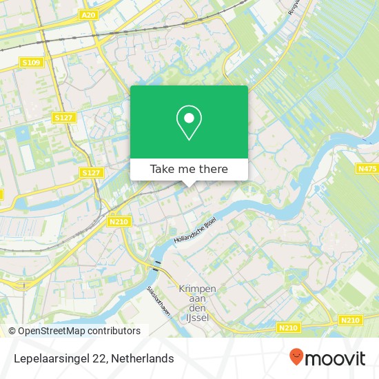 Lepelaarsingel 22, 2903 AG Capelle aan den IJssel map