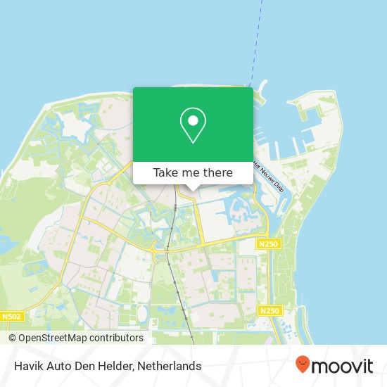 Havik Auto Den Helder, Fazantenstraat 71 map