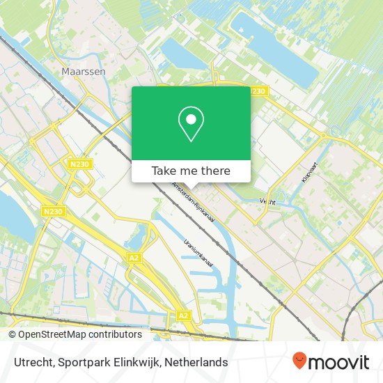 Utrecht, Sportpark Elinkwijk map