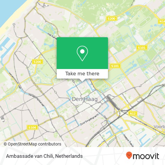 Ambassade van Chili map