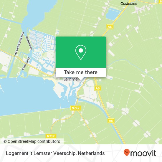 Logement 't Lemster Veerschip map