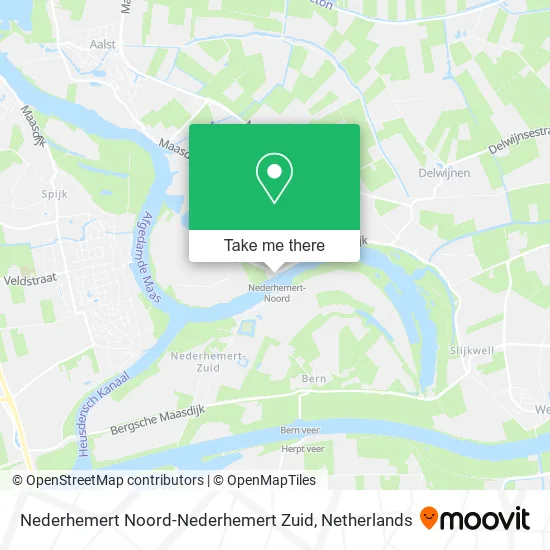 Nederhemert Noord-Nederhemert Zuid map