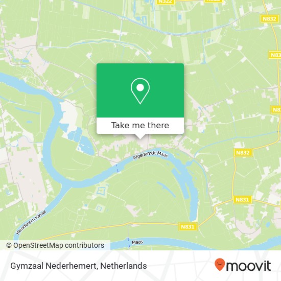 Gymzaal Nederhemert, Binnenweg 2 Karte