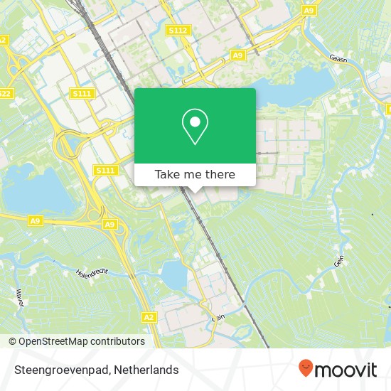 Steengroevenpad, 1107 TG Amsterdam Karte