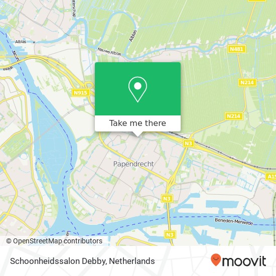 Schoonheidssalon Debby, Staartmolen 9 map