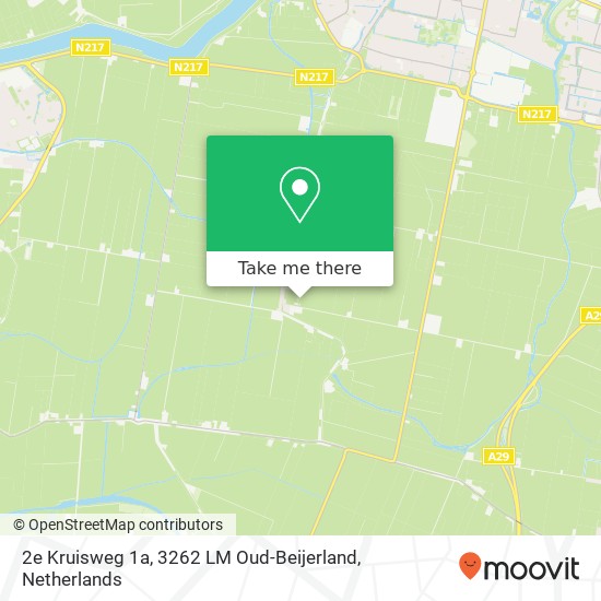 2e Kruisweg 1a, 3262 LM Oud-Beijerland map