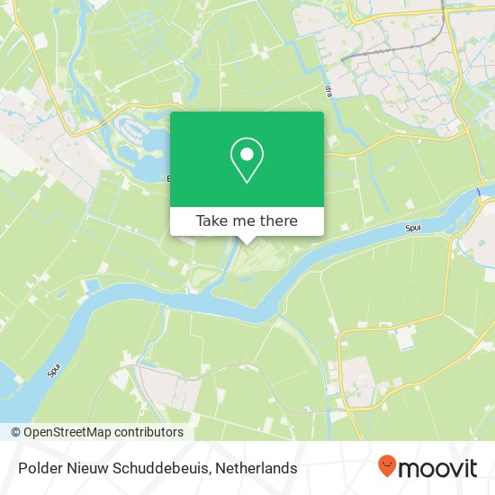 Polder Nieuw Schuddebeuis map