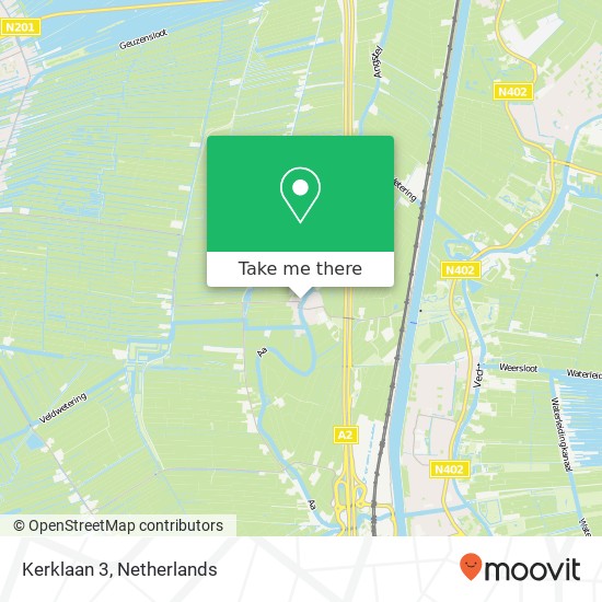 Kerklaan 3, 3626 AP Nieuwer-ter-Aa Karte