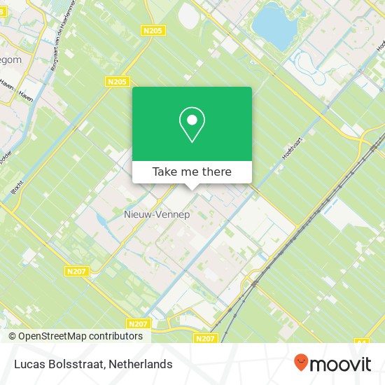 Lucas Bolsstraat, 2152 Nieuw-Vennep Karte