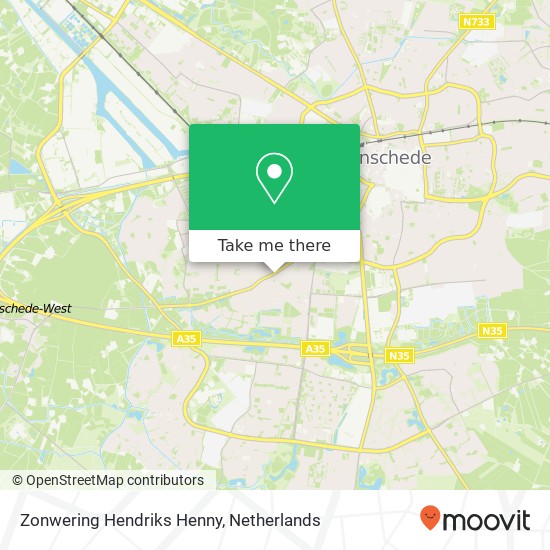 Zonwering Hendriks Henny, Haaksbergerstraat 331 map