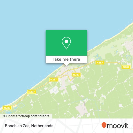 Bosch en Zee, Nehalenniaweg 8 Karte