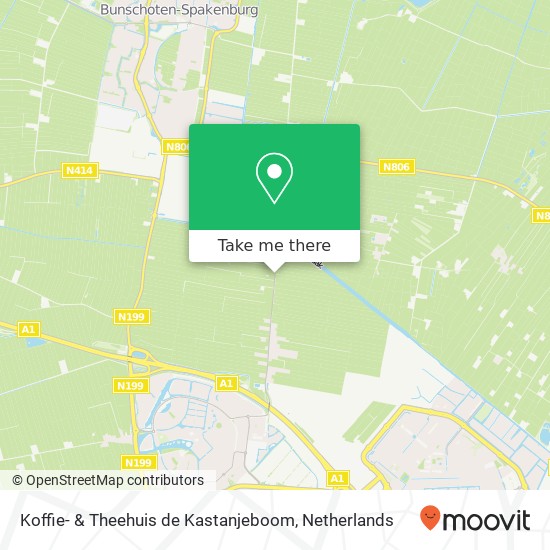 Koffie- & Theehuis de Kastanjeboom, Zevenhuizerstraat 281 Karte