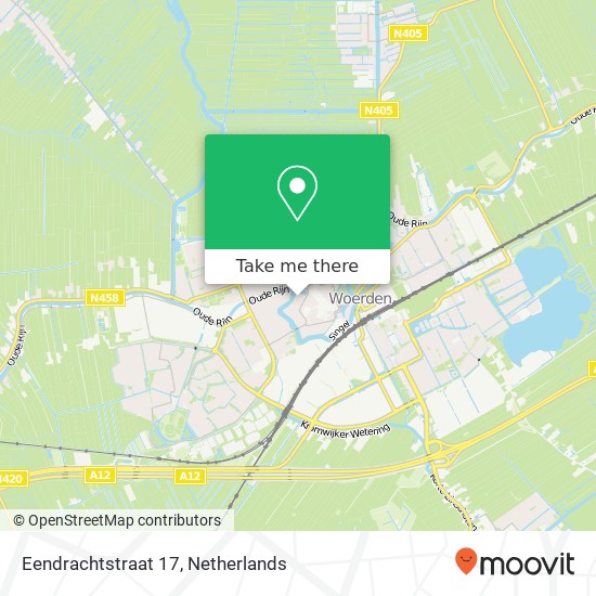 Eendrachtstraat 17, 3441 AP Woerden Karte