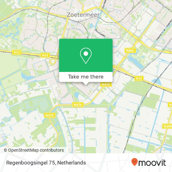 Regenboogsingel 75, 2718 GV Zoetermeer map