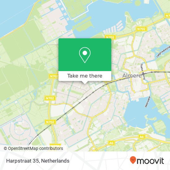 Harpstraat 35, 1312 KE Almere-Stad map