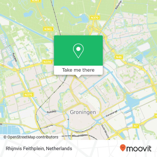 Rhijnvis Feithplein, Rhijnvis Feithplein, 9715 Groningen, Nederland Karte