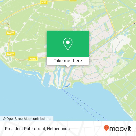 President Paterstraat, President Paterstraat, 3221 Hellevoetsluis, Nederland map