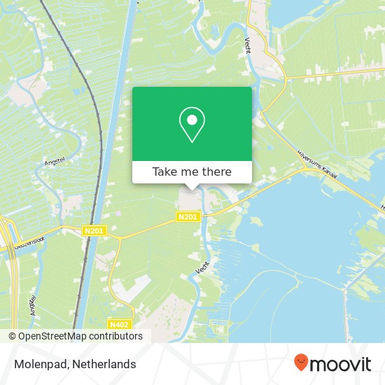 Molenpad, Molenpad, 3633 Vreeland, Nederland Karte