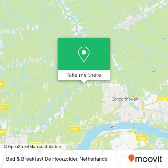 Bed & Breakfast De Hooizolder map