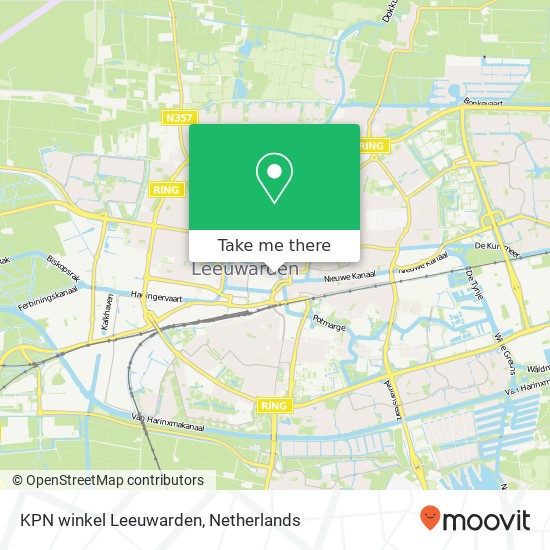 KPN winkel Leeuwarden, Wirdumerdijk 27 map